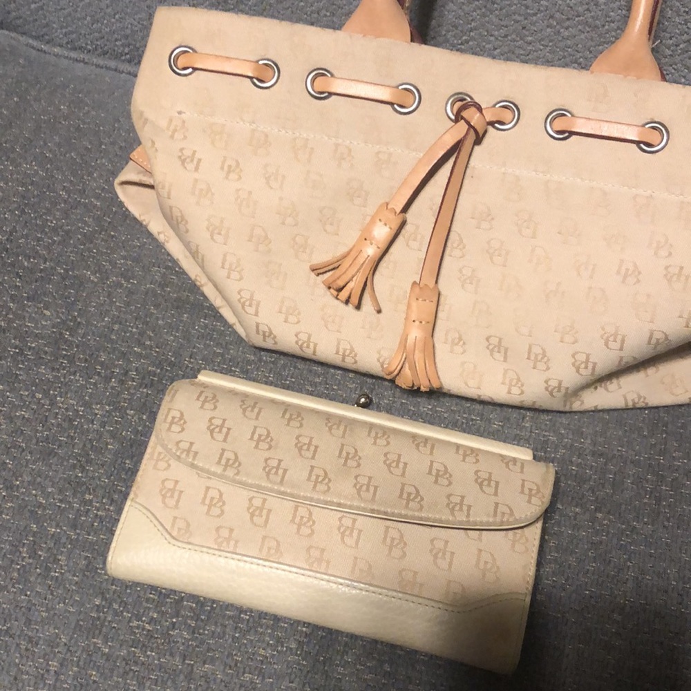 Authentic Dooney Bourke with matching wallet